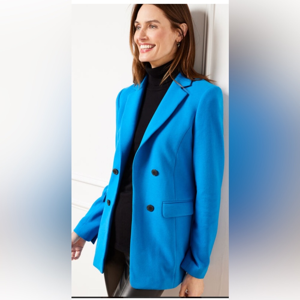 Talbots Open Concept Blue Blazer